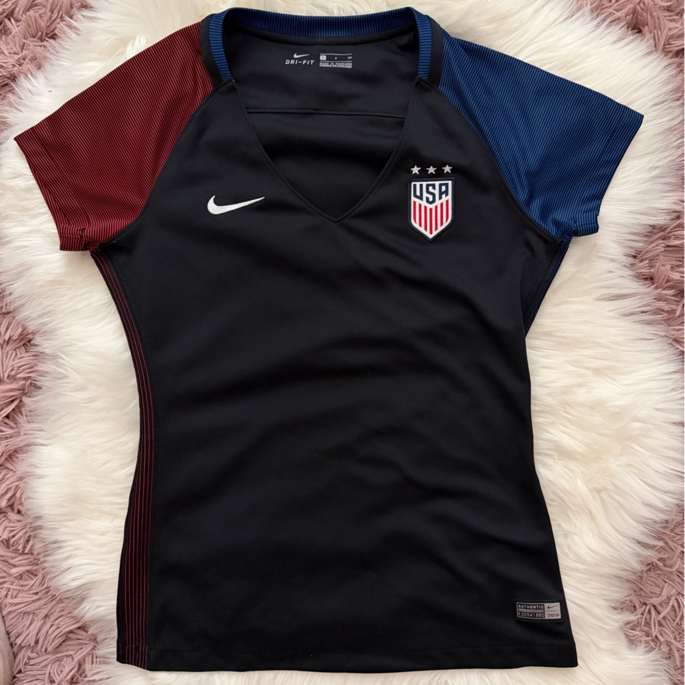 Nike Black Jersey with Red and Blue Sleeves